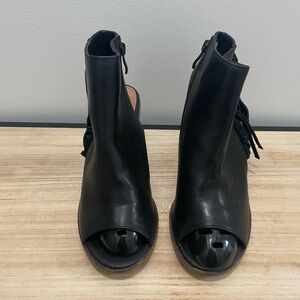 Elegant Black Open-Toe Women's Shoes